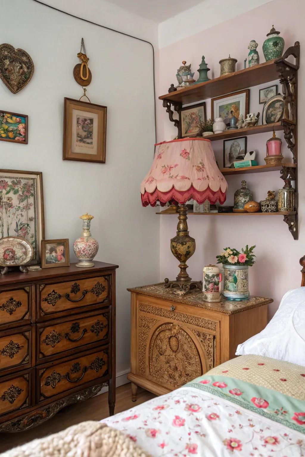 Distinct accents contribute individuality plus charm.
