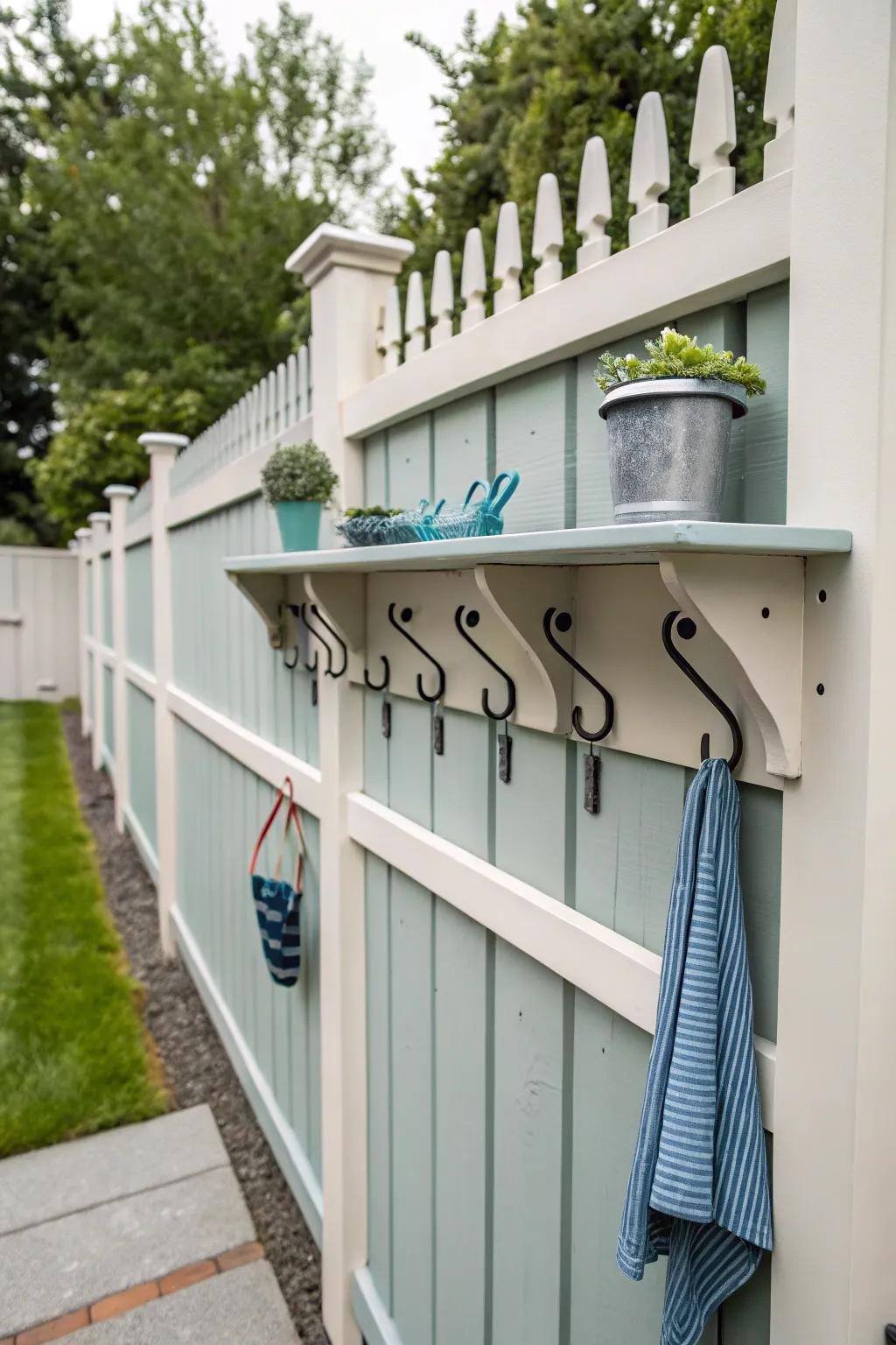 Functional decor enhances your fence's usability and style.