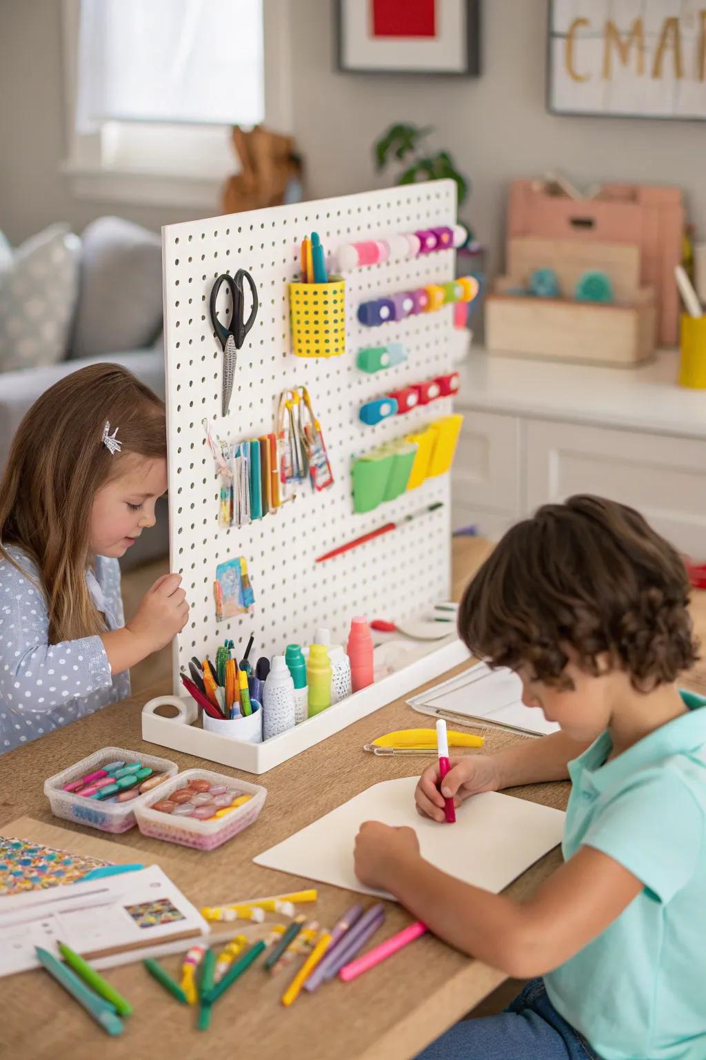 Stations encourage creativity.