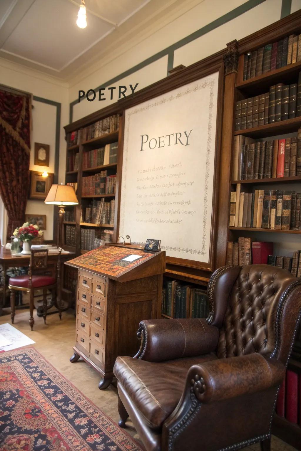 Revive the legacies through a retrospectively styled verse board.