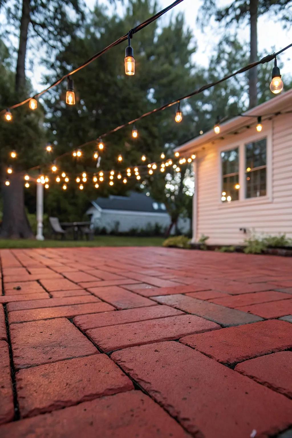 Festoon lamps append a nuance of magic to your patio evenings.