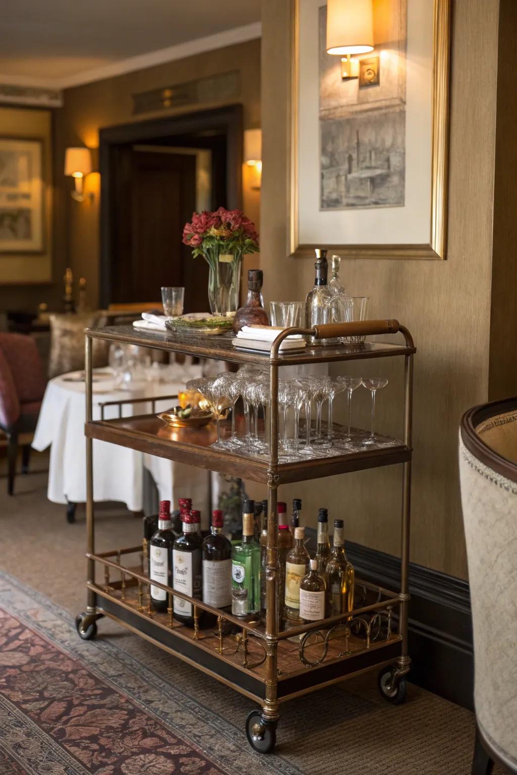 Time-Honored refreshment trolleys bring design and convenience.