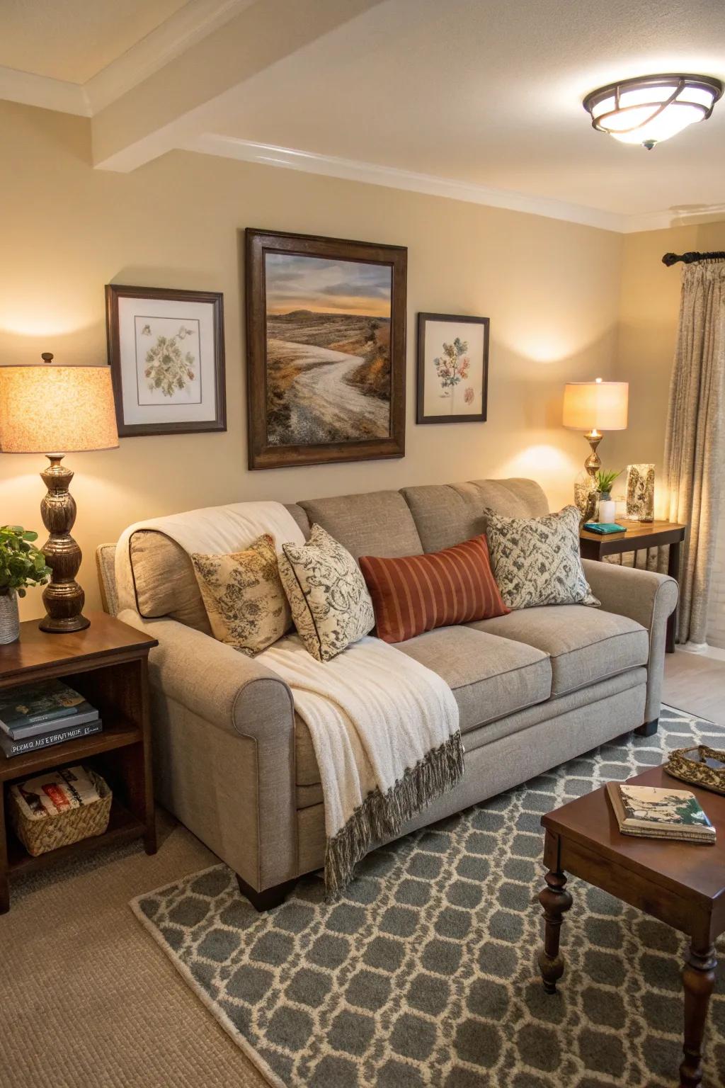 Render guests comfortable by converting your living space into a suite.