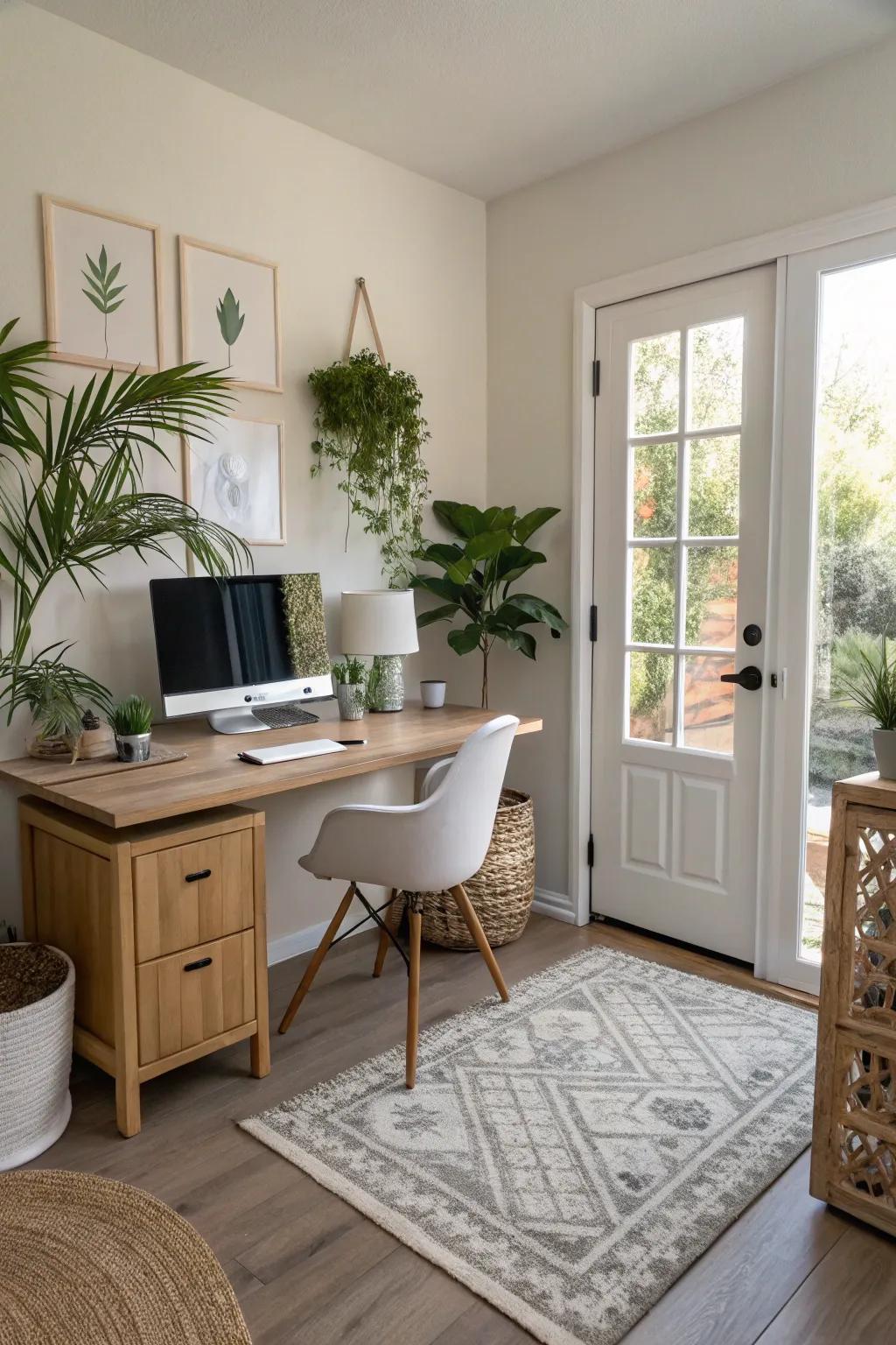 Arranging your office with Feng Shui can help promote energy flow and focus.