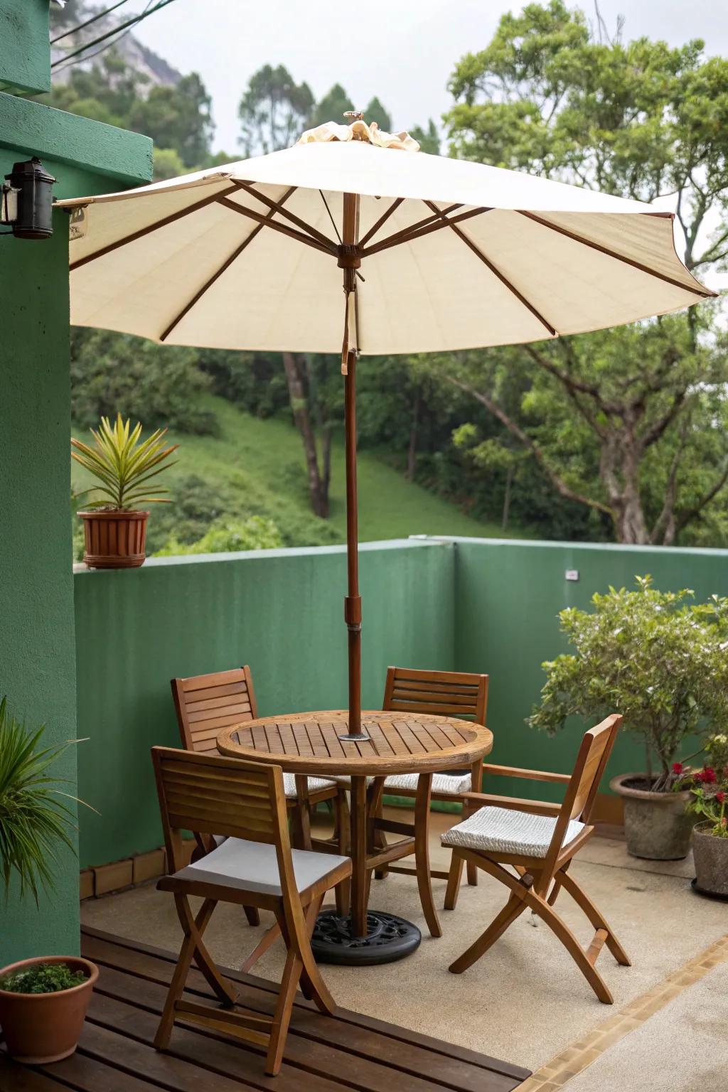 Stay cool on your lanai with a flexible and stylish umbrella.