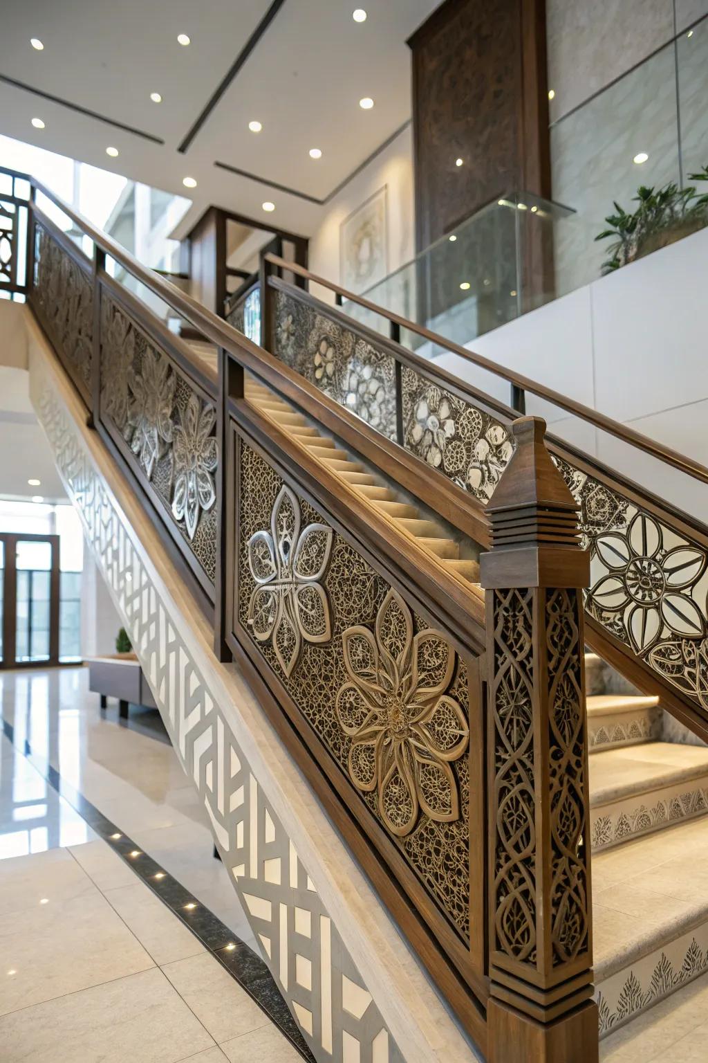 Cultural influences can make railings uniquely personal and striking.