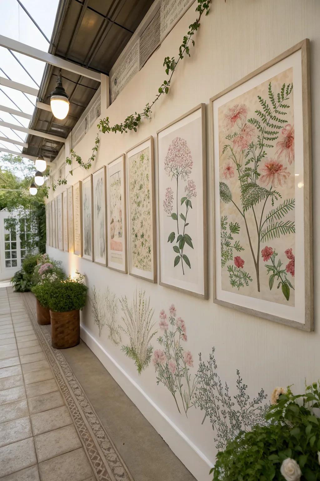 Nature-inspired prints introduce nature’s elegance and beauty indoors.