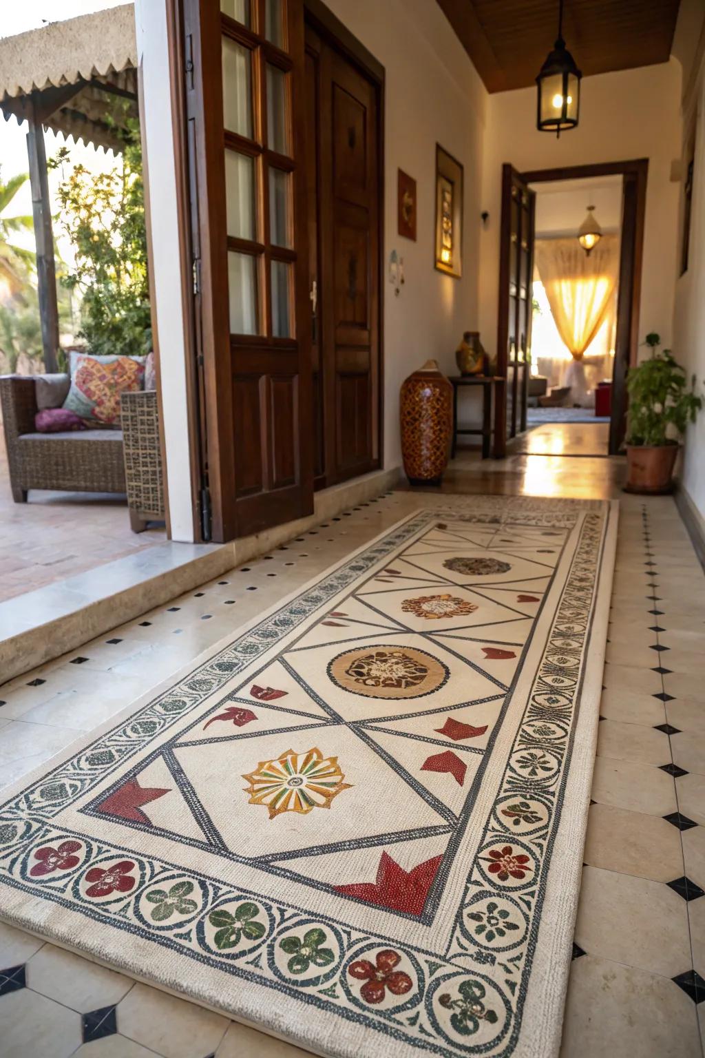 Celebrate heritage with culturally inspired floor covering designs.