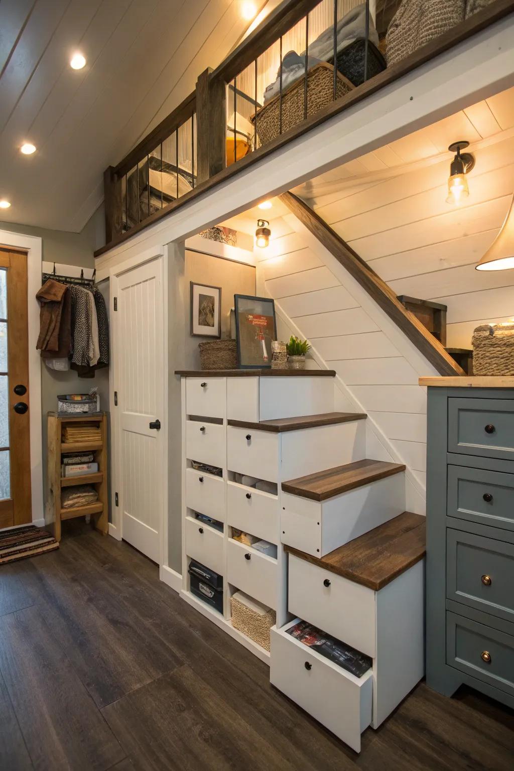 Stairs that house your essentials.
