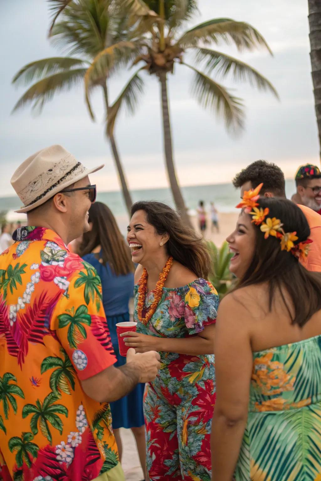 Themed attire heightens the celebratory energy.