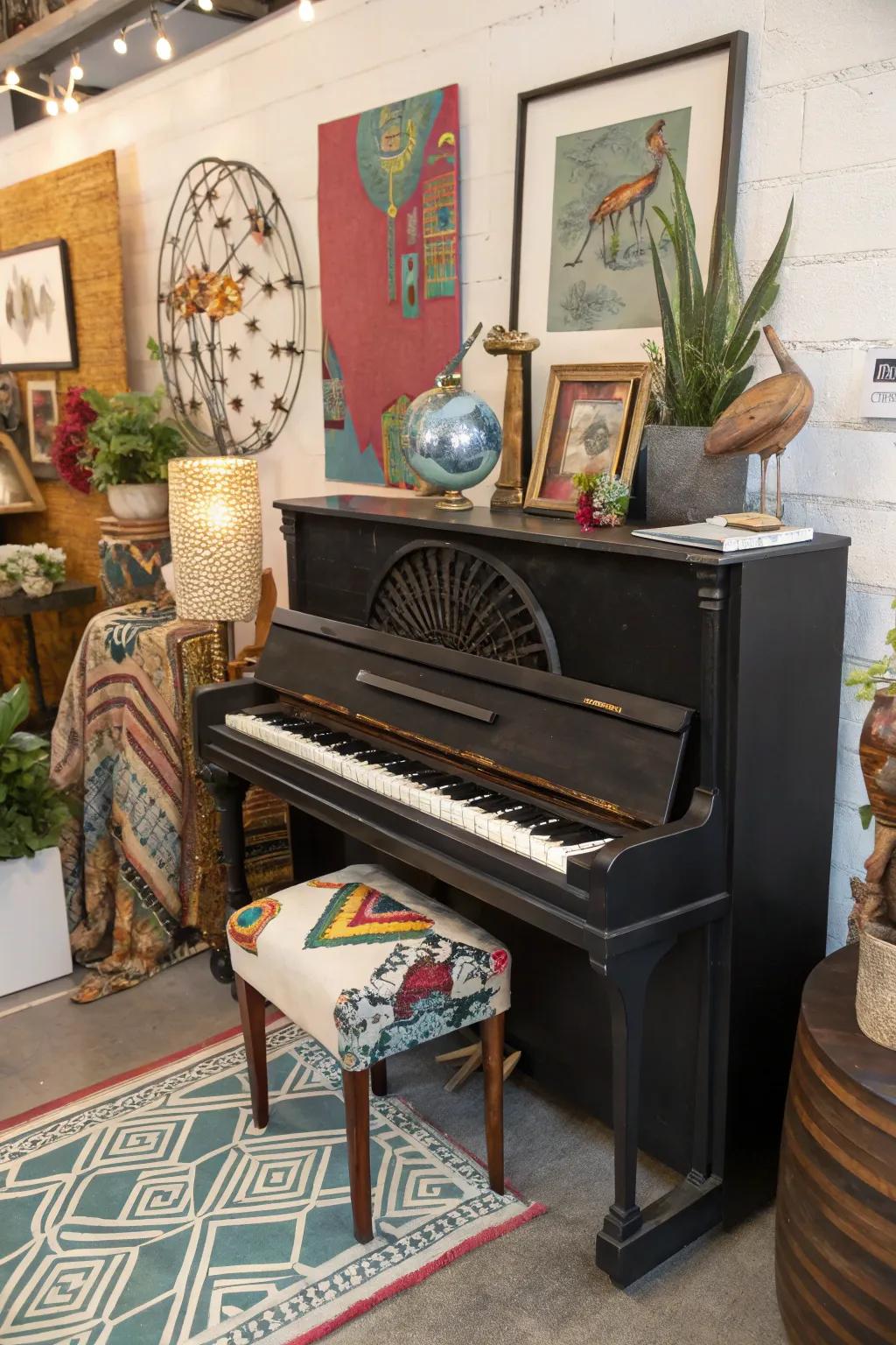 Saturate your piano space with your distinctive aesthetic and character.