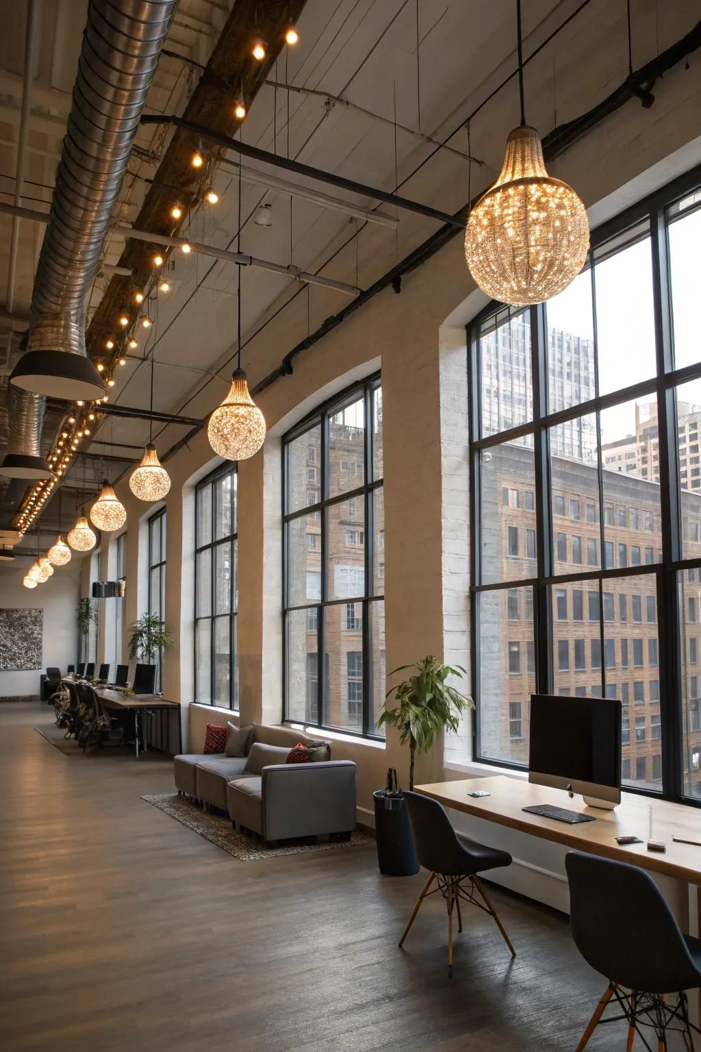 Decorative lighting designs brighten while enhancing décor.