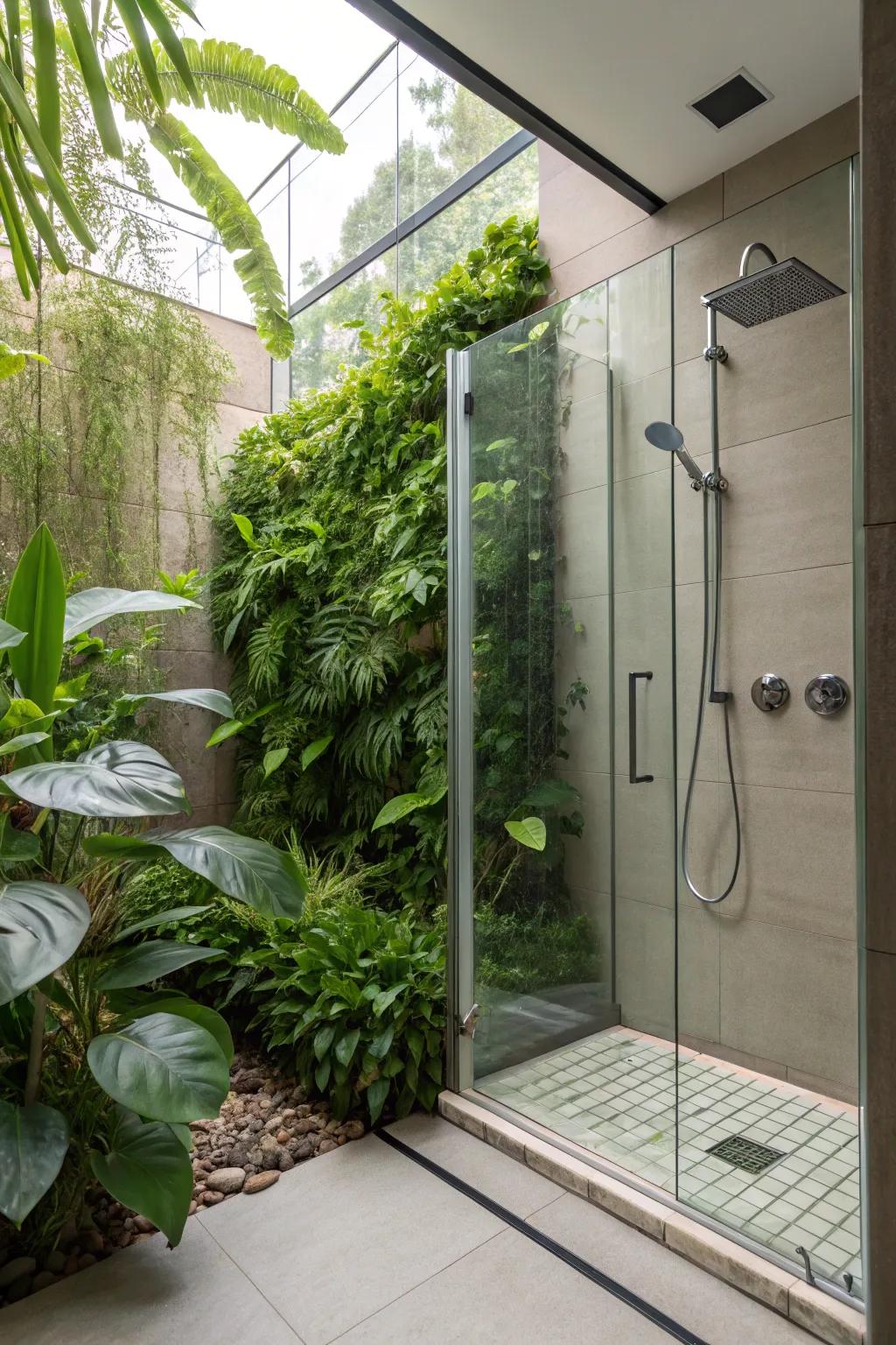 Flora add a refreshing, natural element to the bathroom.