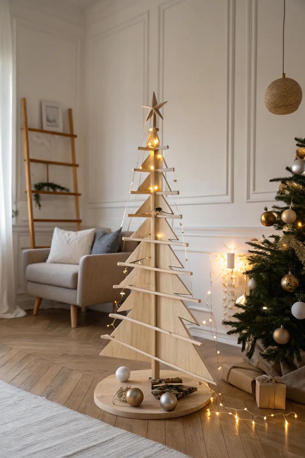 A Scandinavian-inspired tree that exudes sophistication and simpleness.