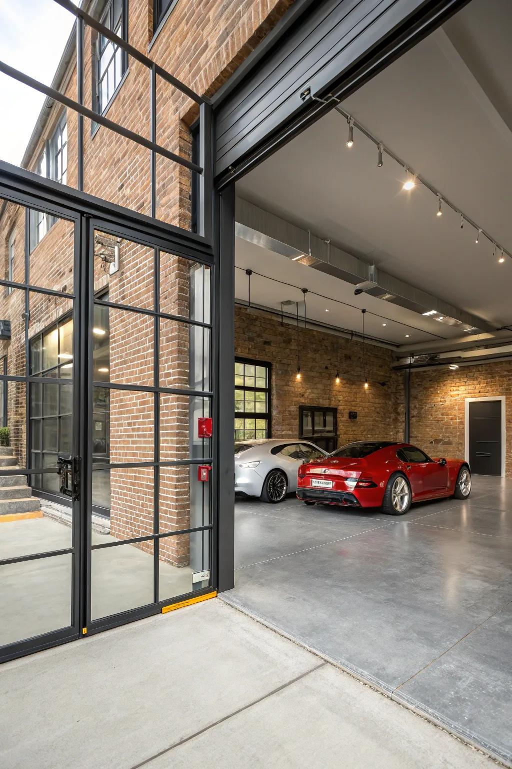 Modern and edgy: The chic urban garage design.