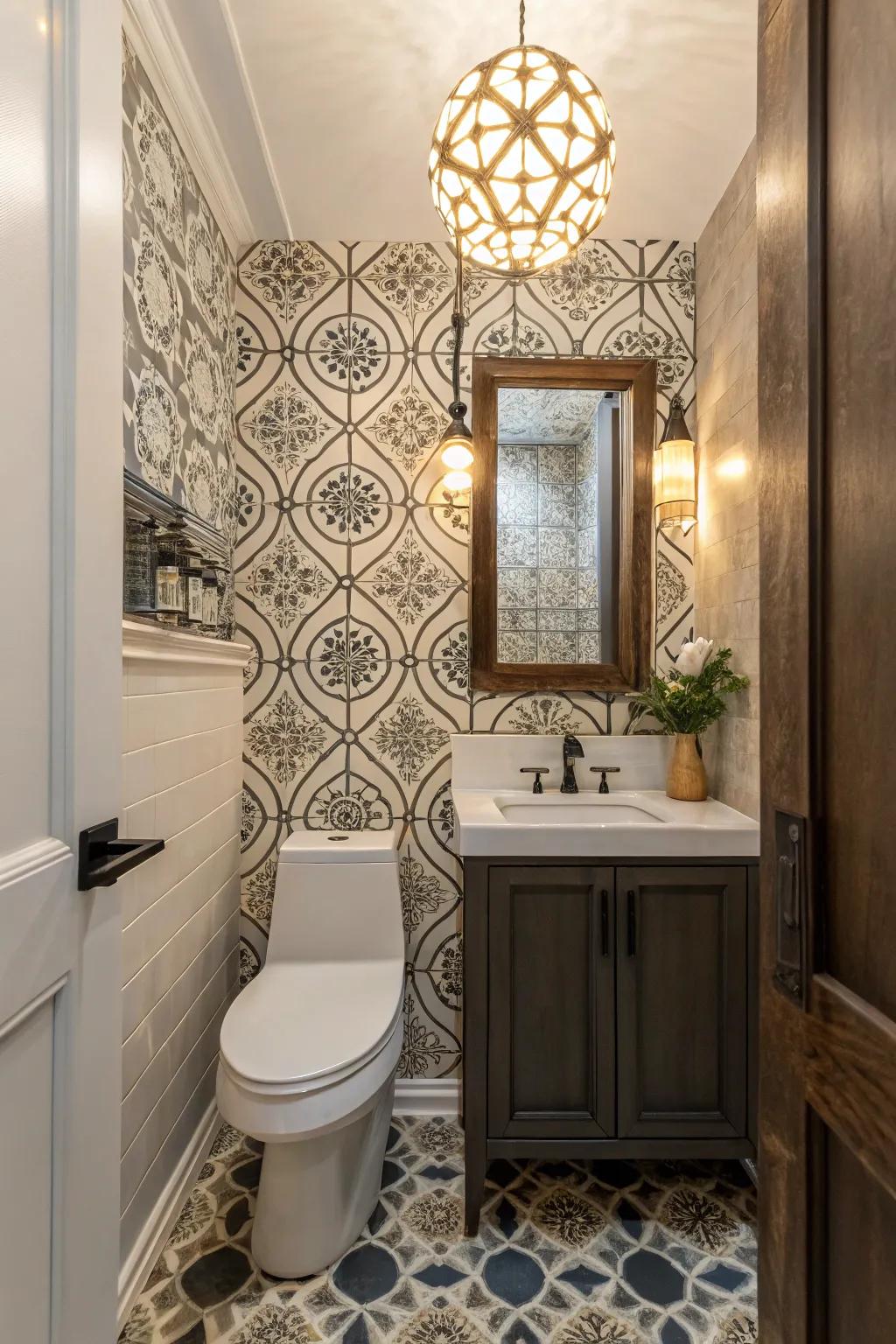 A focal design can inject personality into your bathroom design.