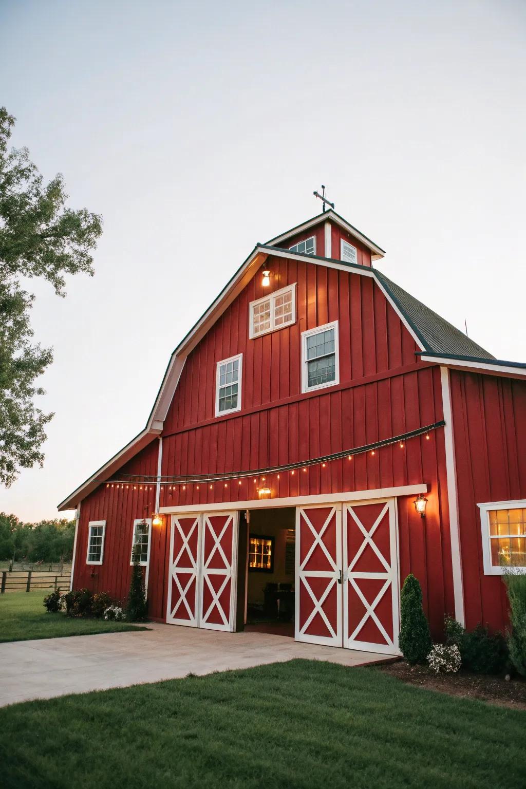 This barndominium's heritage elements add nostalgic charm.