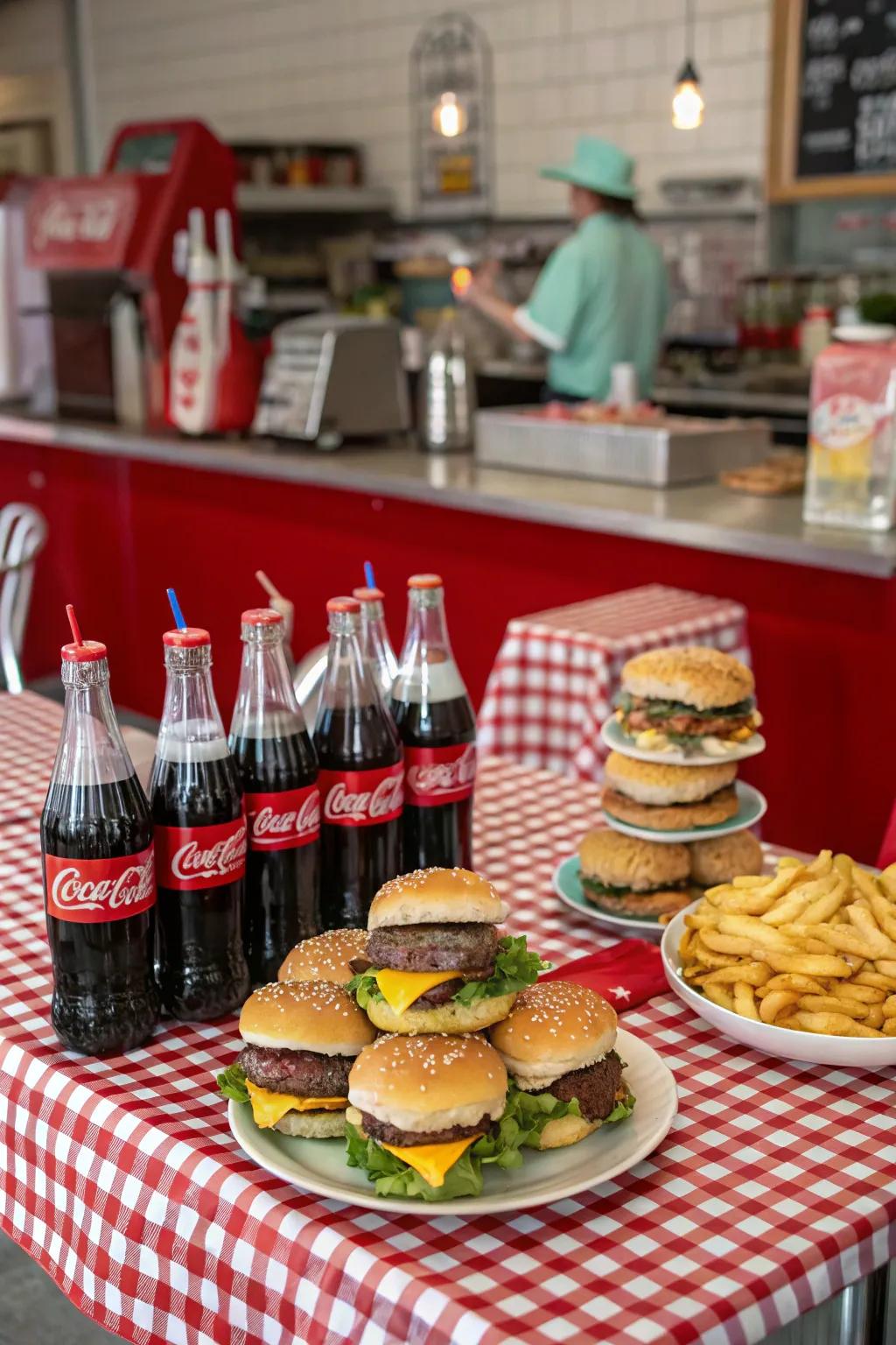 A fun and nostalgic Soda Fountain BBQ.