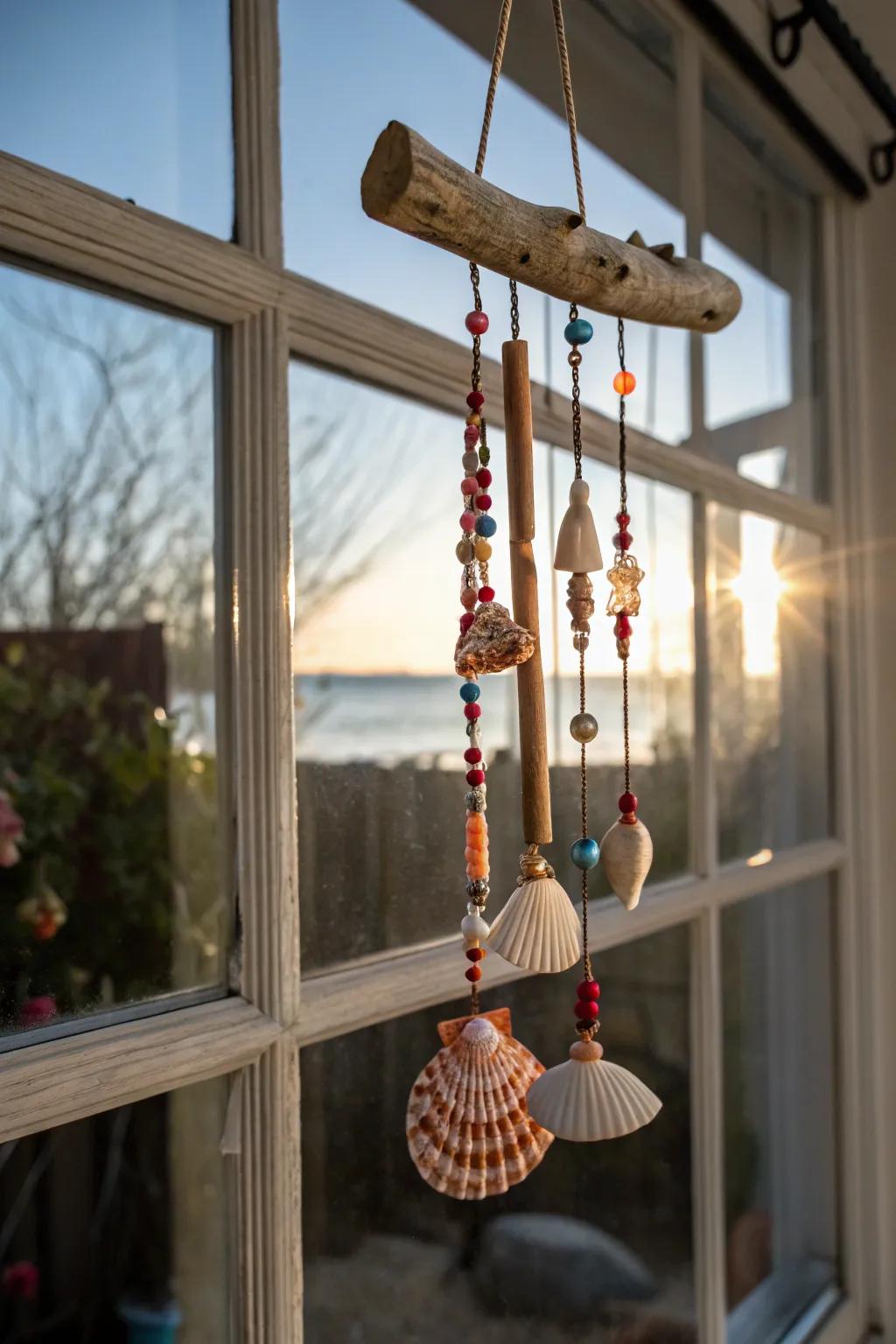 Experience sea melodies at your abode using a shell air bell.