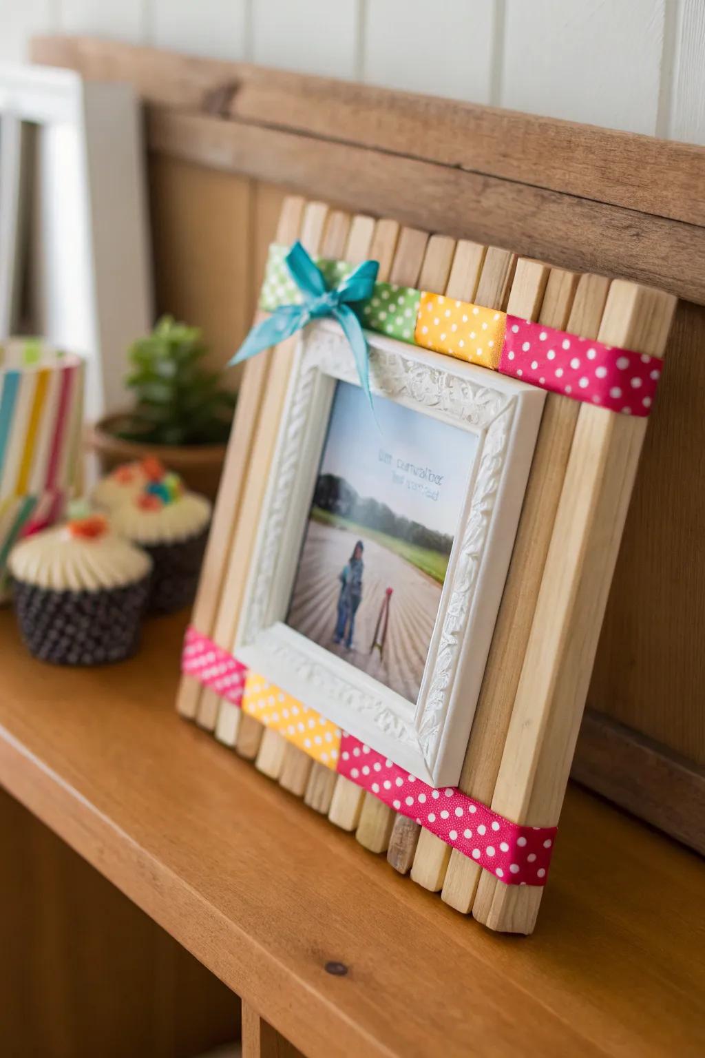 Encapsulate recollections employing frozen confection stick photo frames.
