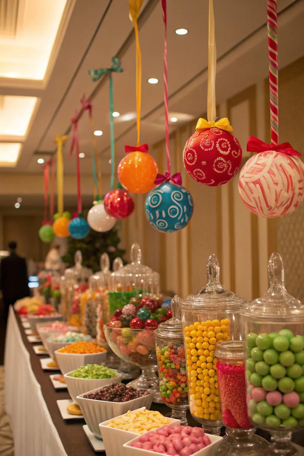 Utilizing vertical space crafts a whimsical and dynamic display, enriching the visual experience.