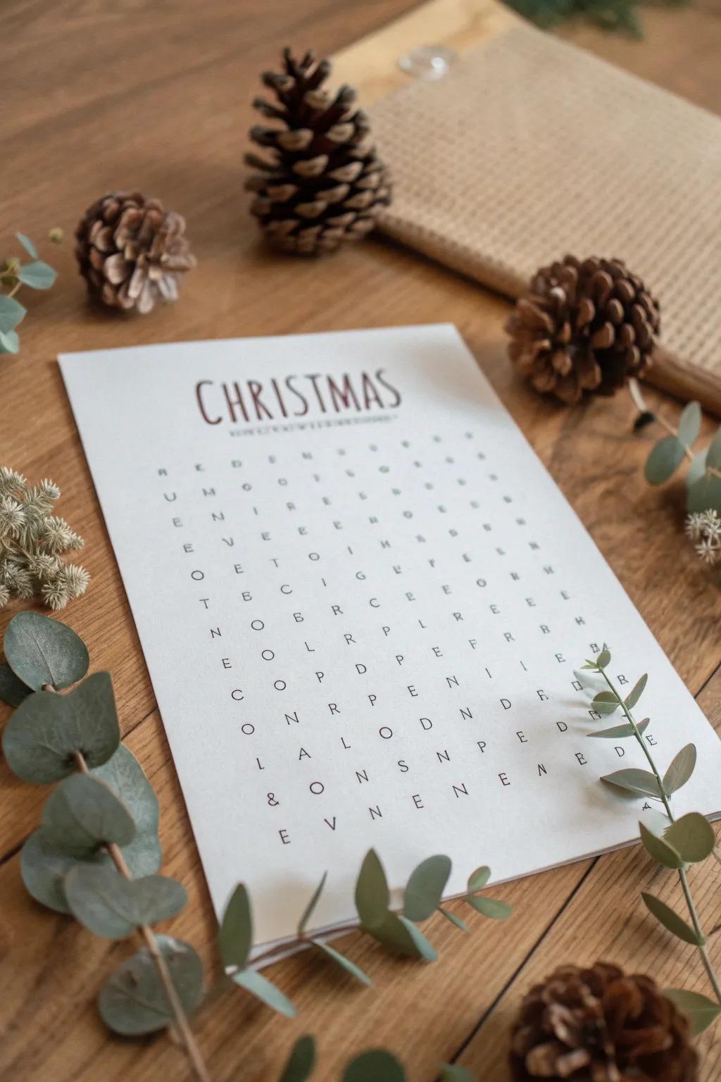 Infuse your holiday greetings with an interactive Christmas card game that brings joy to the minimalist soul.