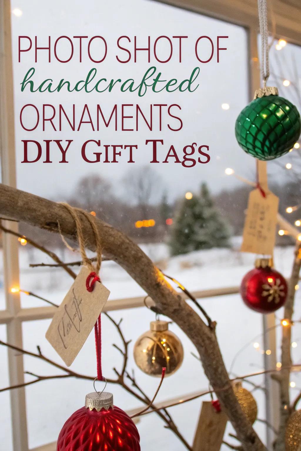 Handmade details that personalize and enrich holiday decorations.