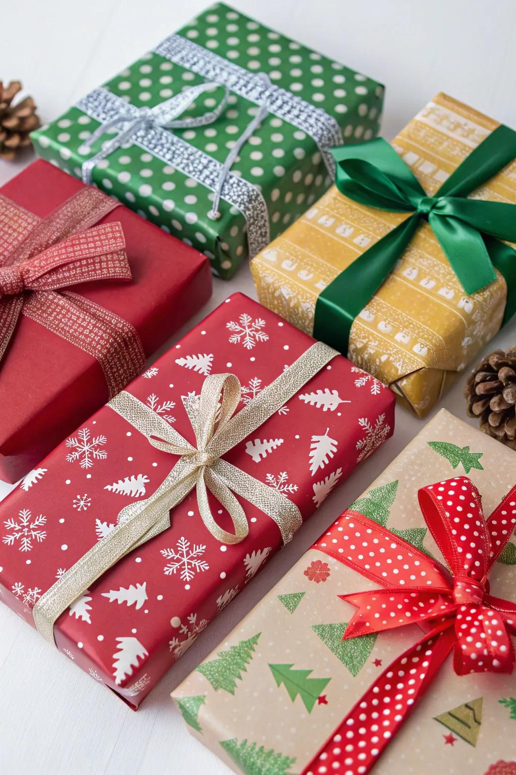 Coordinated present dressings enhance the cohesive look of your decor.