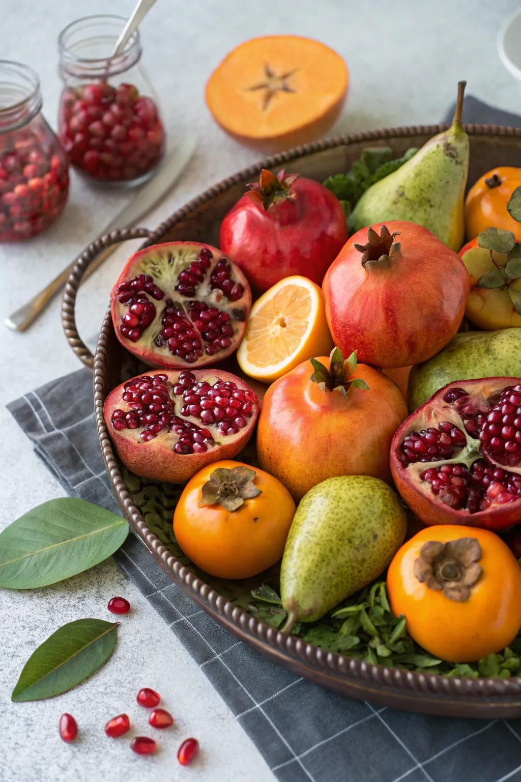 A selection of fruits to delight the eyes.