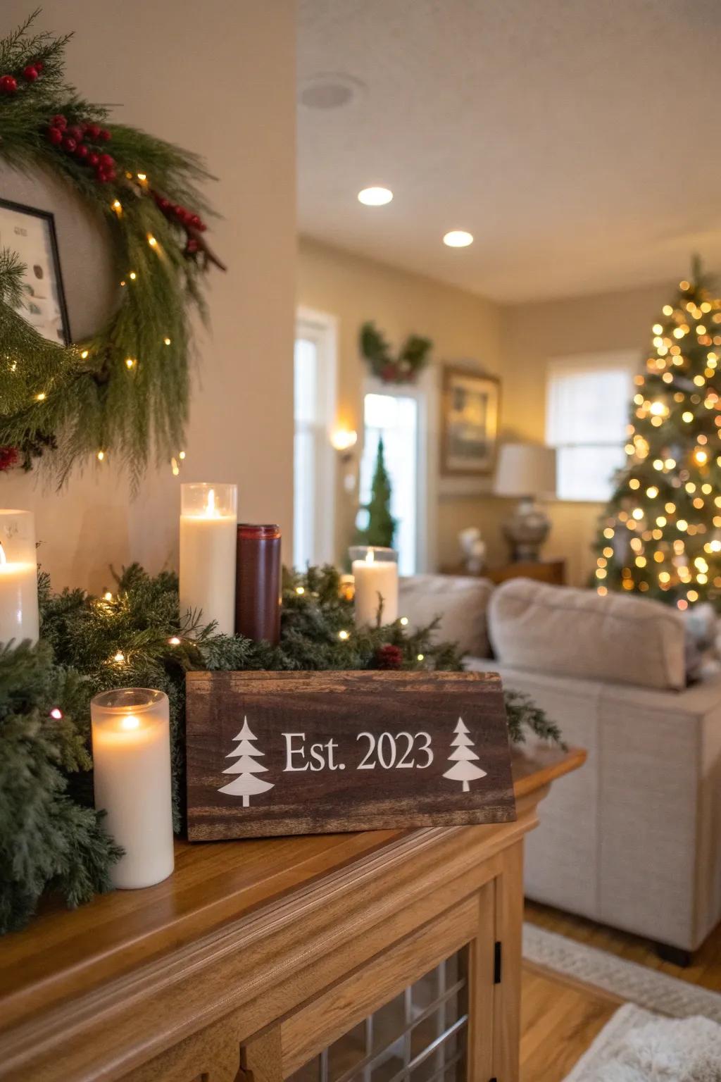 Create cherished memories with a personalized family sign.