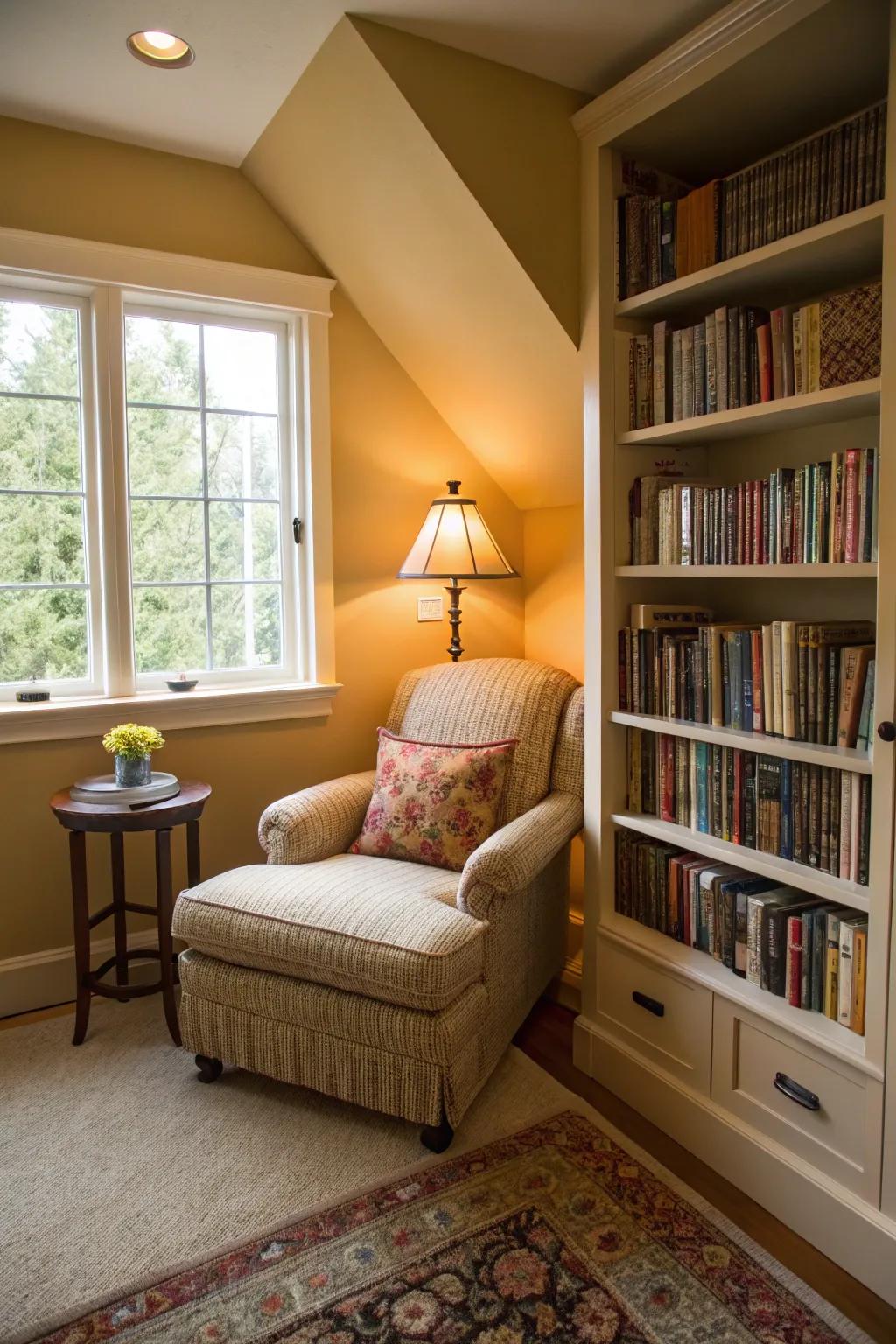 A niche transforms into an intimate retreat.