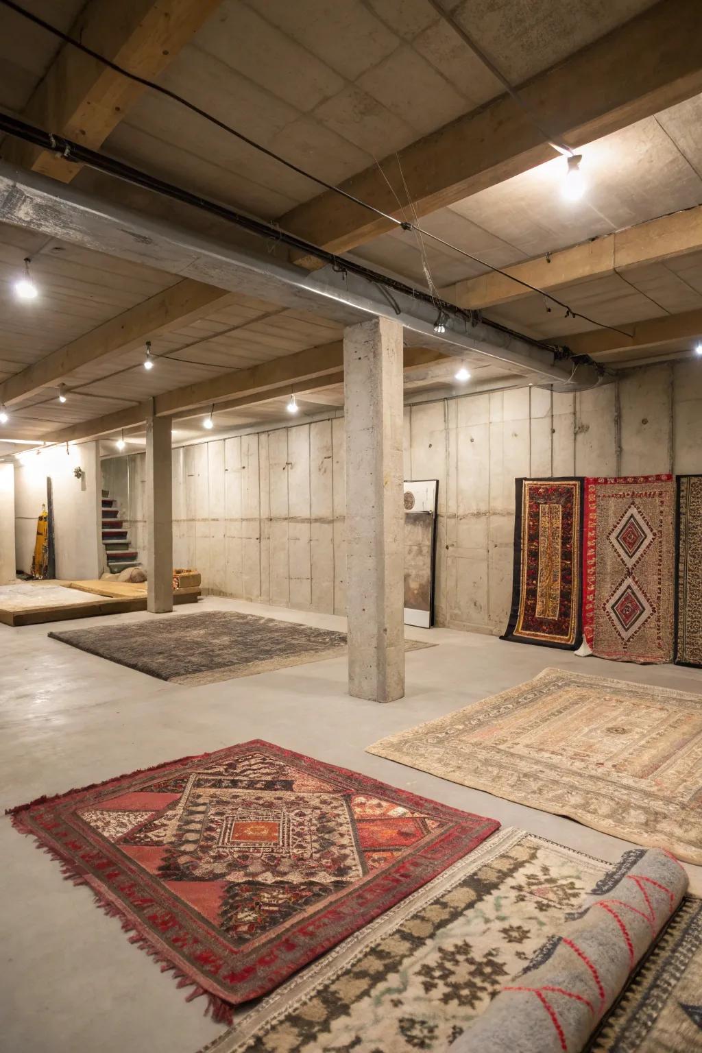 Layer rugs for a warm and stylish floor.