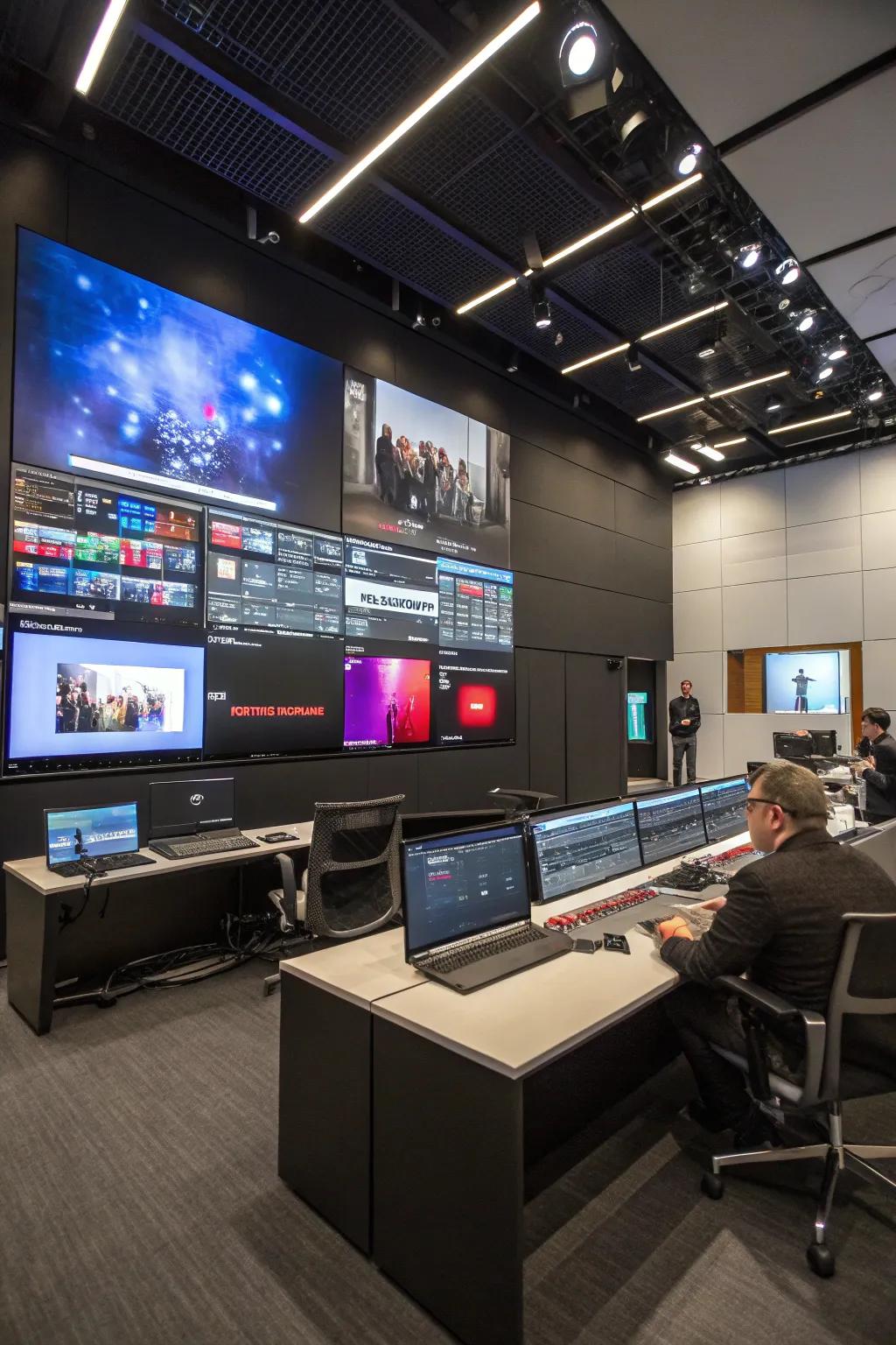 A display wall turns meetings into interactive experiences.