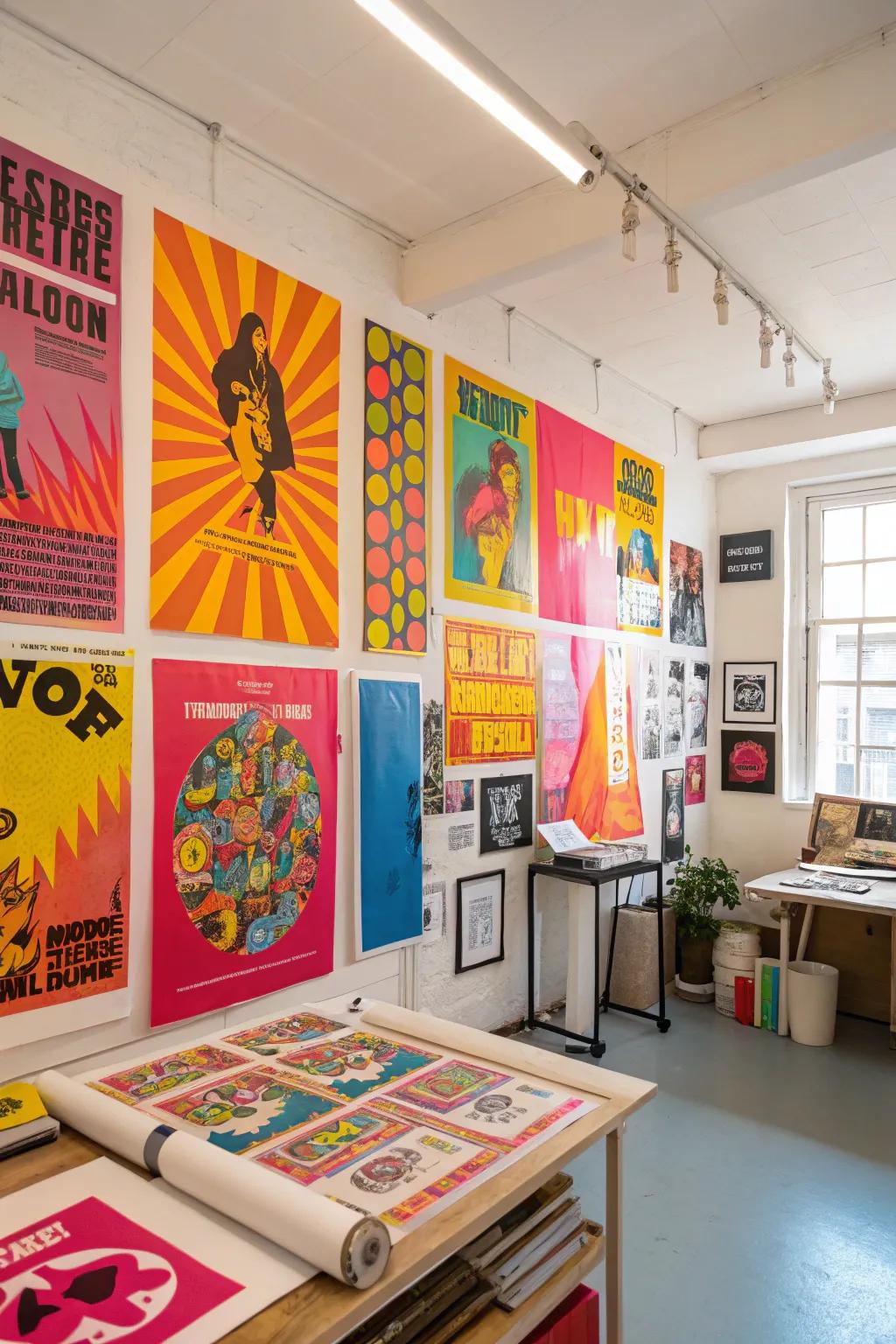 Vibrant shades transform each area into a lively and energetic setting.