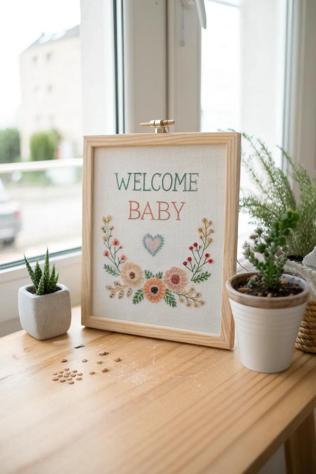 Celebrate new beginnings using a touch of handmade charm. 🌿✨ #TailoredPresents #StitchLove