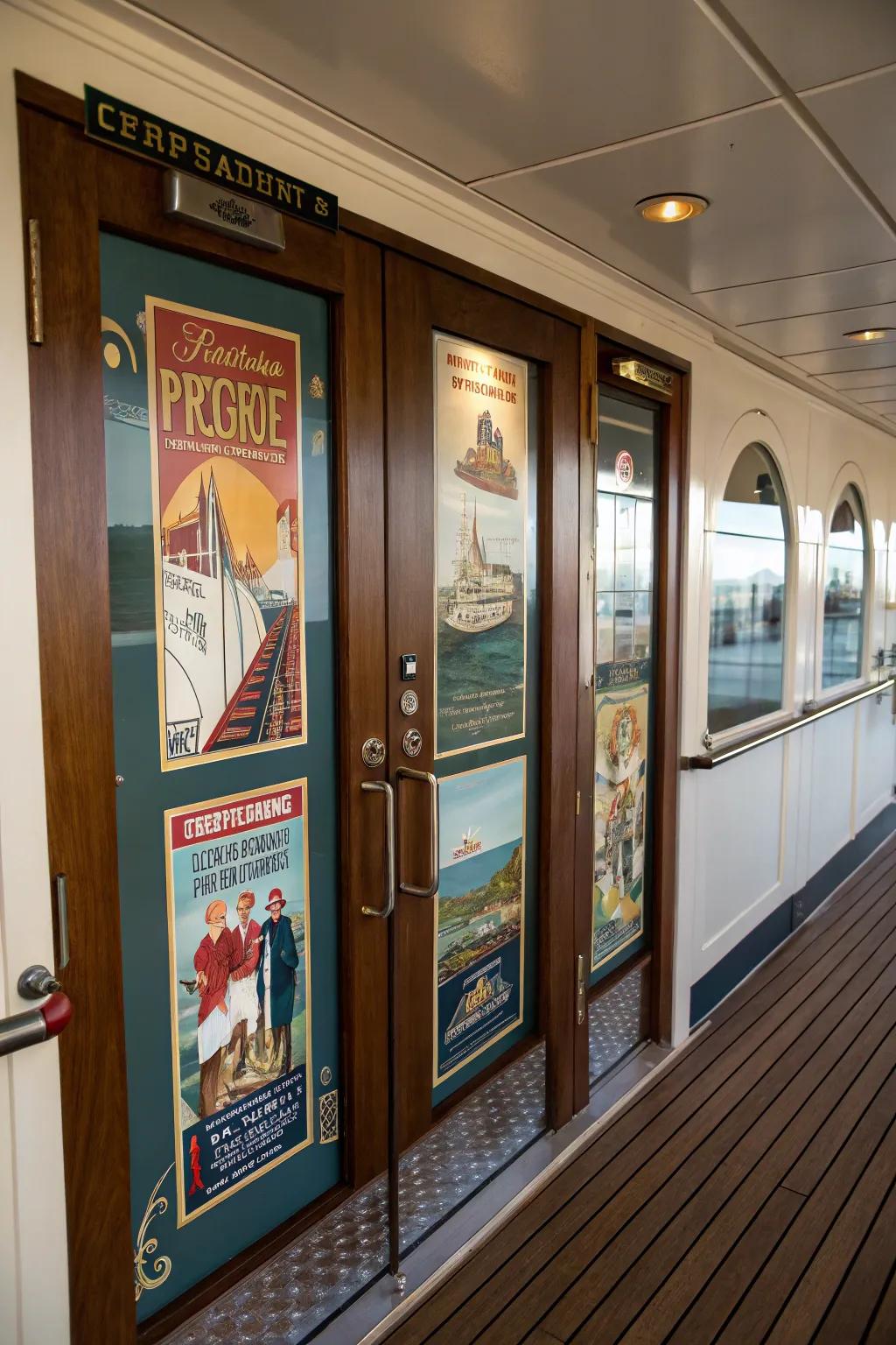 Encapsulate the essence of traditional travel through vintage promotional posters.