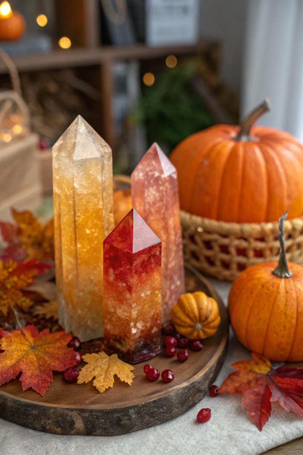 The seasons inspire a switch-up in crystal colors.