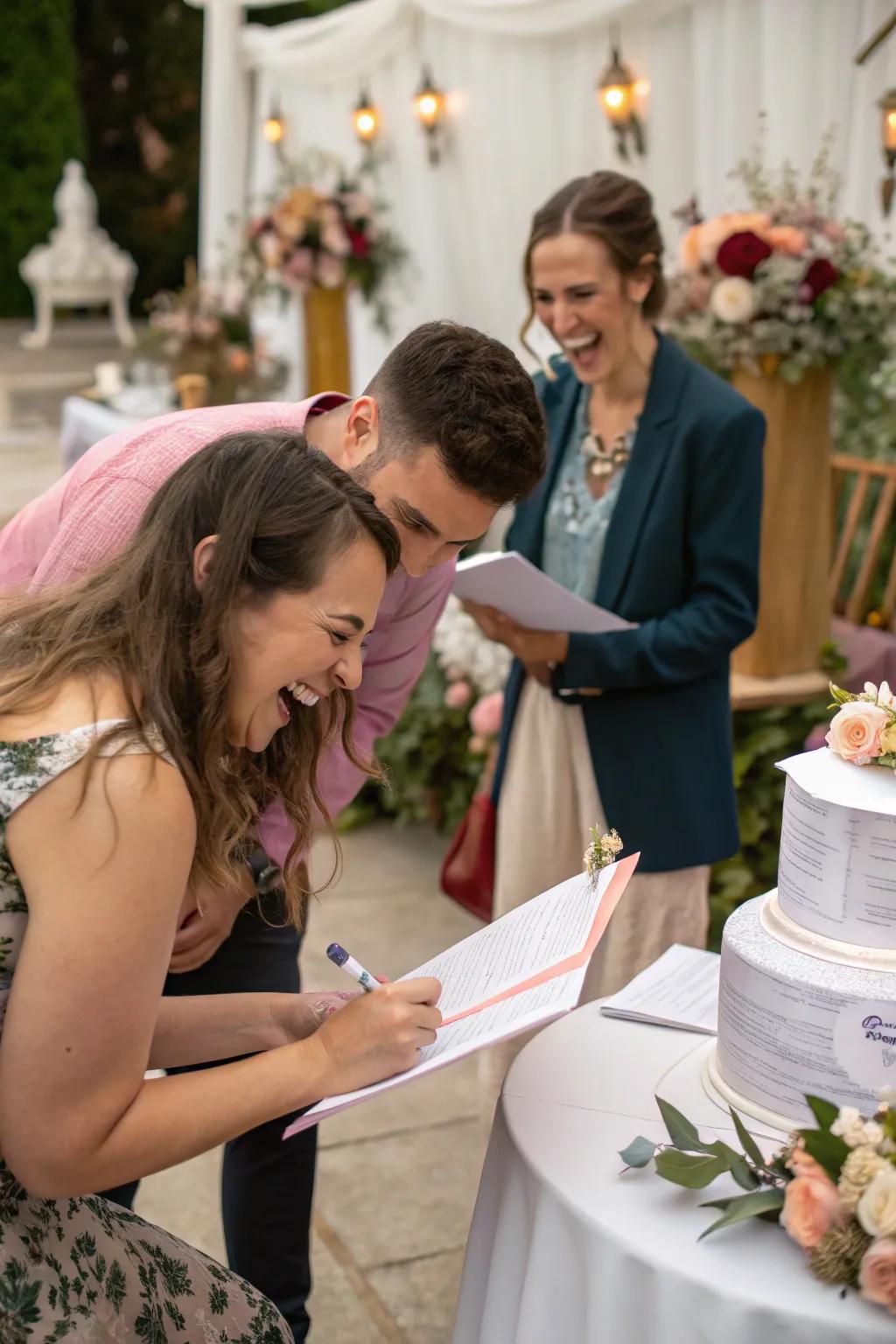 A fun photo fun hunt capturing unforgettable marriage celebration moments.