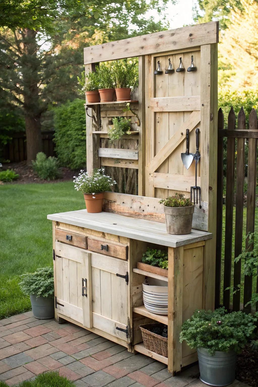 Revamp your garden through this enchanting DIY planting hub, where simplicity encounters natural splendor.