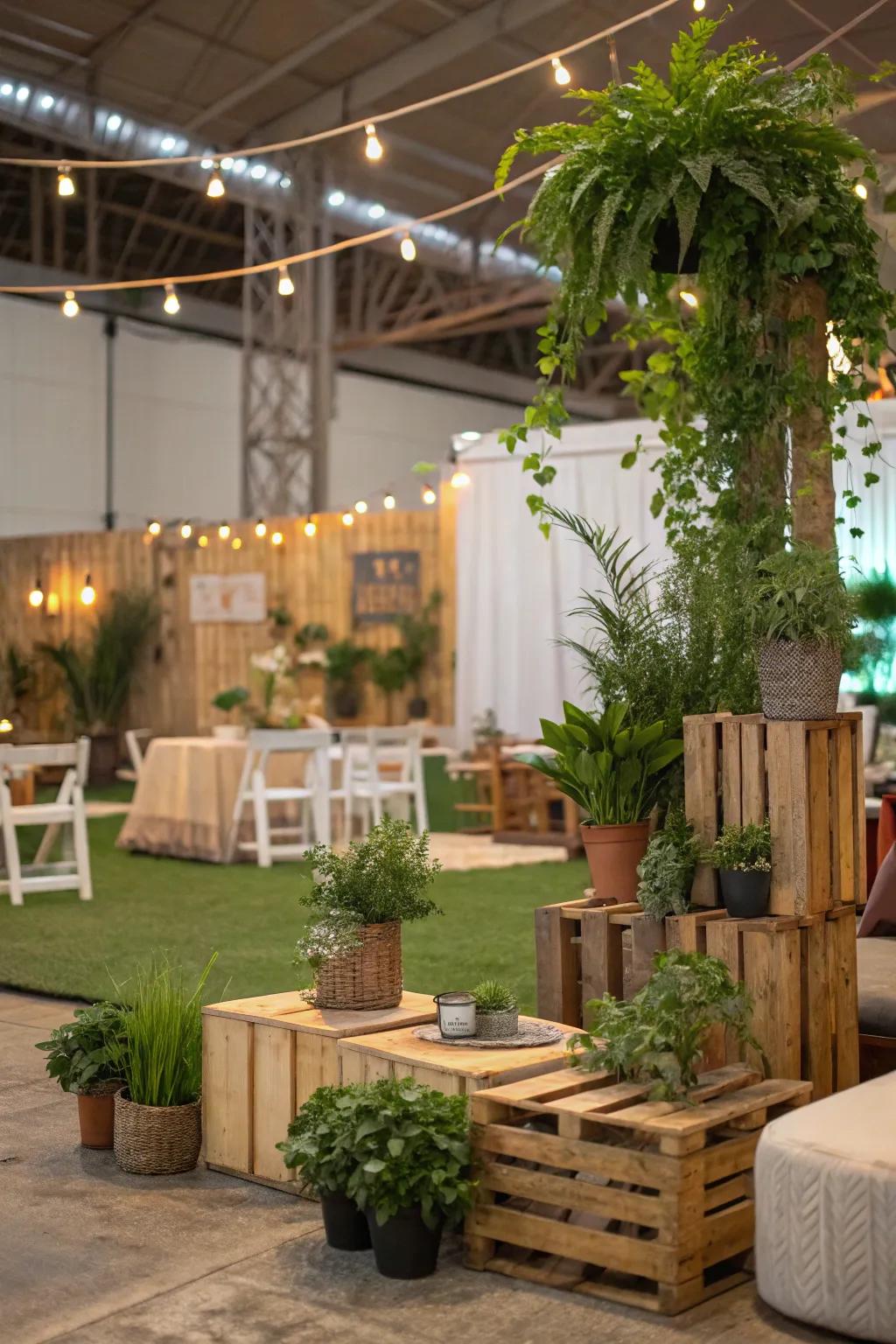 Eco-friendly decorations improve aesthetics while promoting sustainability.