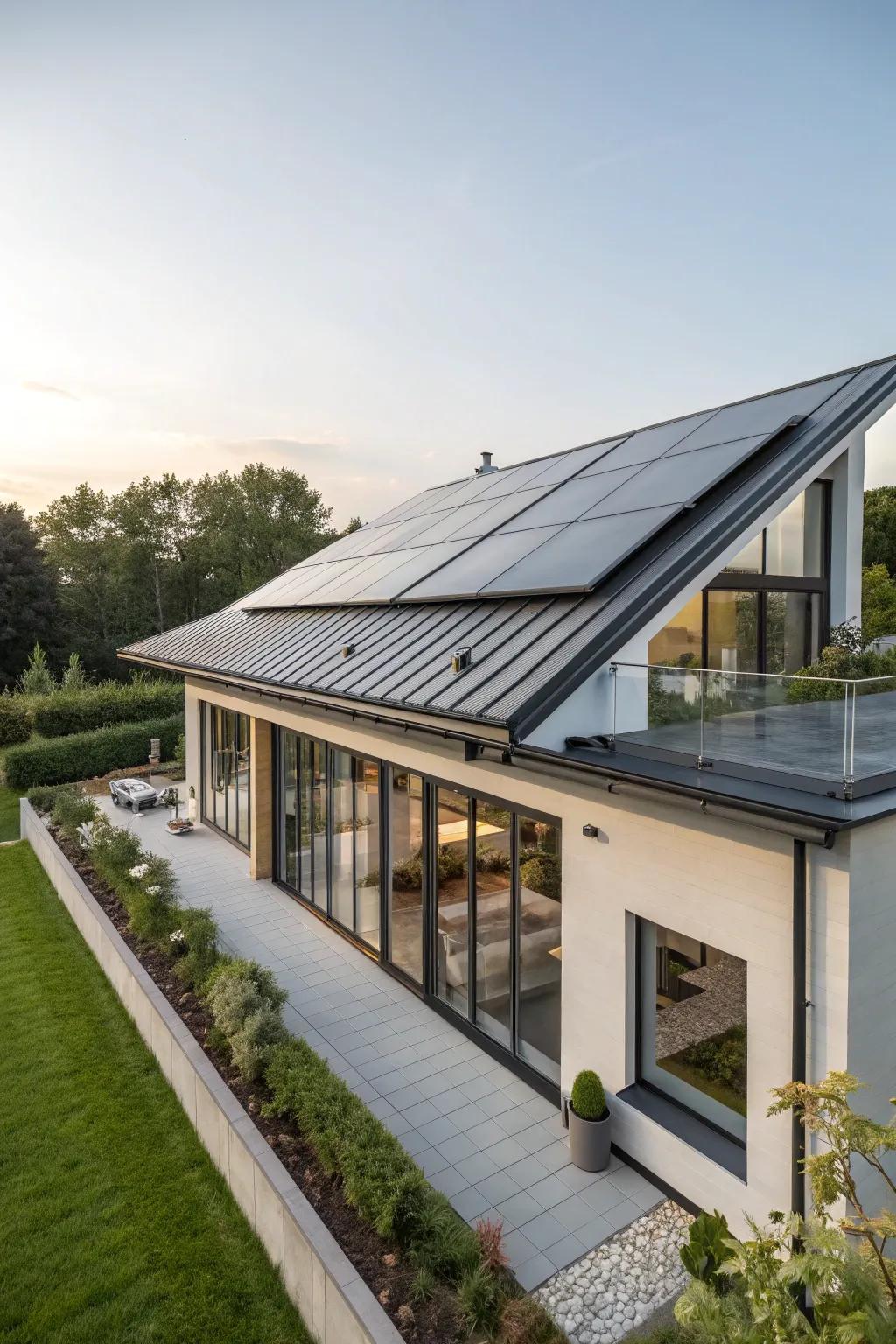 Renewable energy sources boost efficiency and modern design.