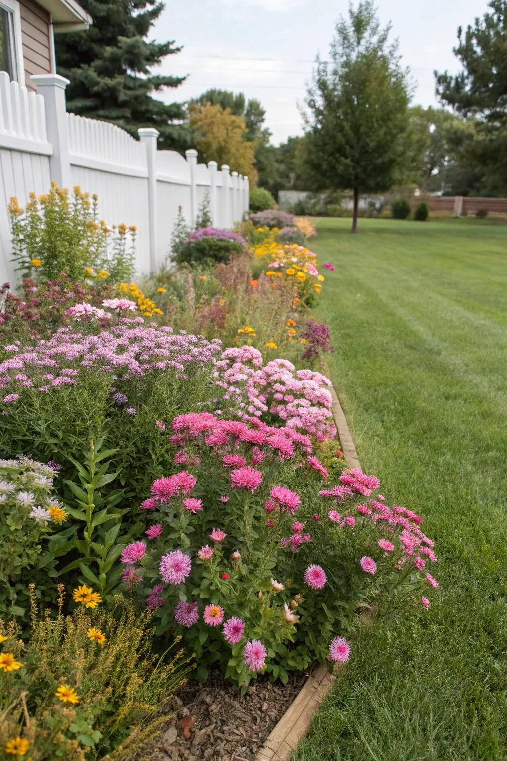 Plant vegetation welcoming to pollinators to aid regional wildlife.