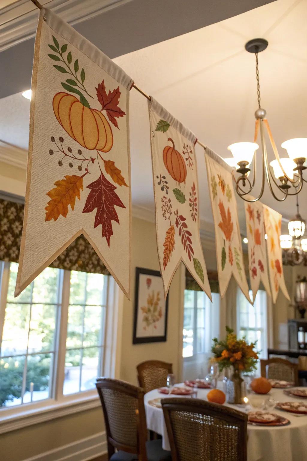 Fiber pennants contribute a jubilant and individualized accent to your autumn adornments.