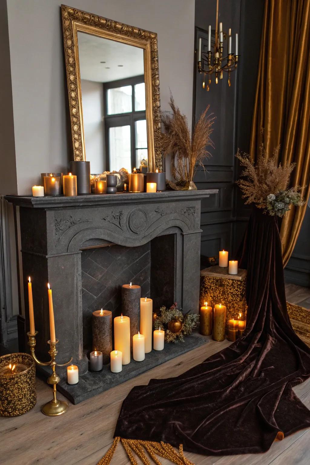 Make an impact employing super-sized lights with striking decoration.