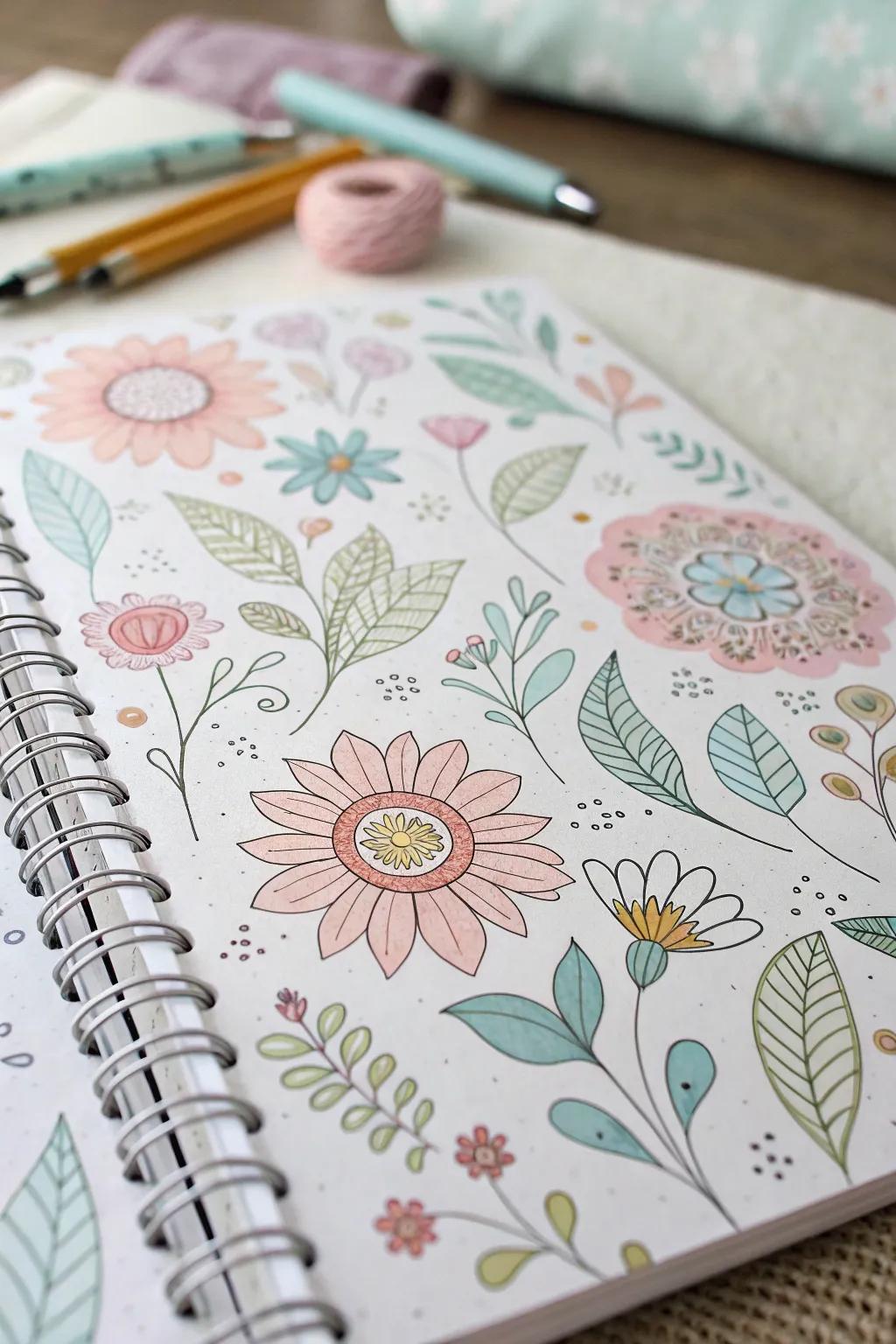 Light flowers offer a soft, soothing aesthetic.