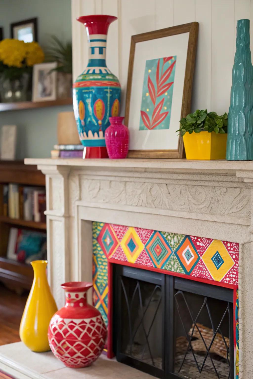 Make a statement through audacious colors.