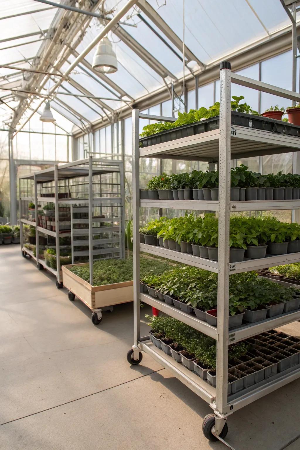 Racks for reconfigurations.