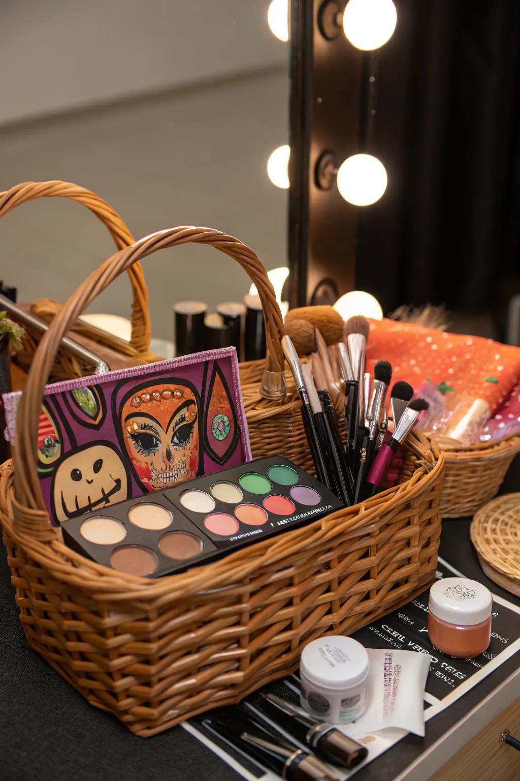 A glamorous cosmetics pack for stunning Halloween transformations.