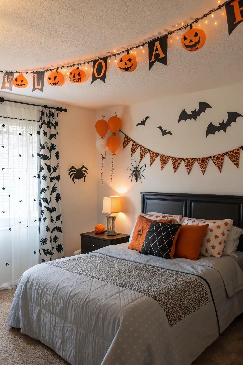 Festoons can bind your Halloween aesthetic jointly beautifully.