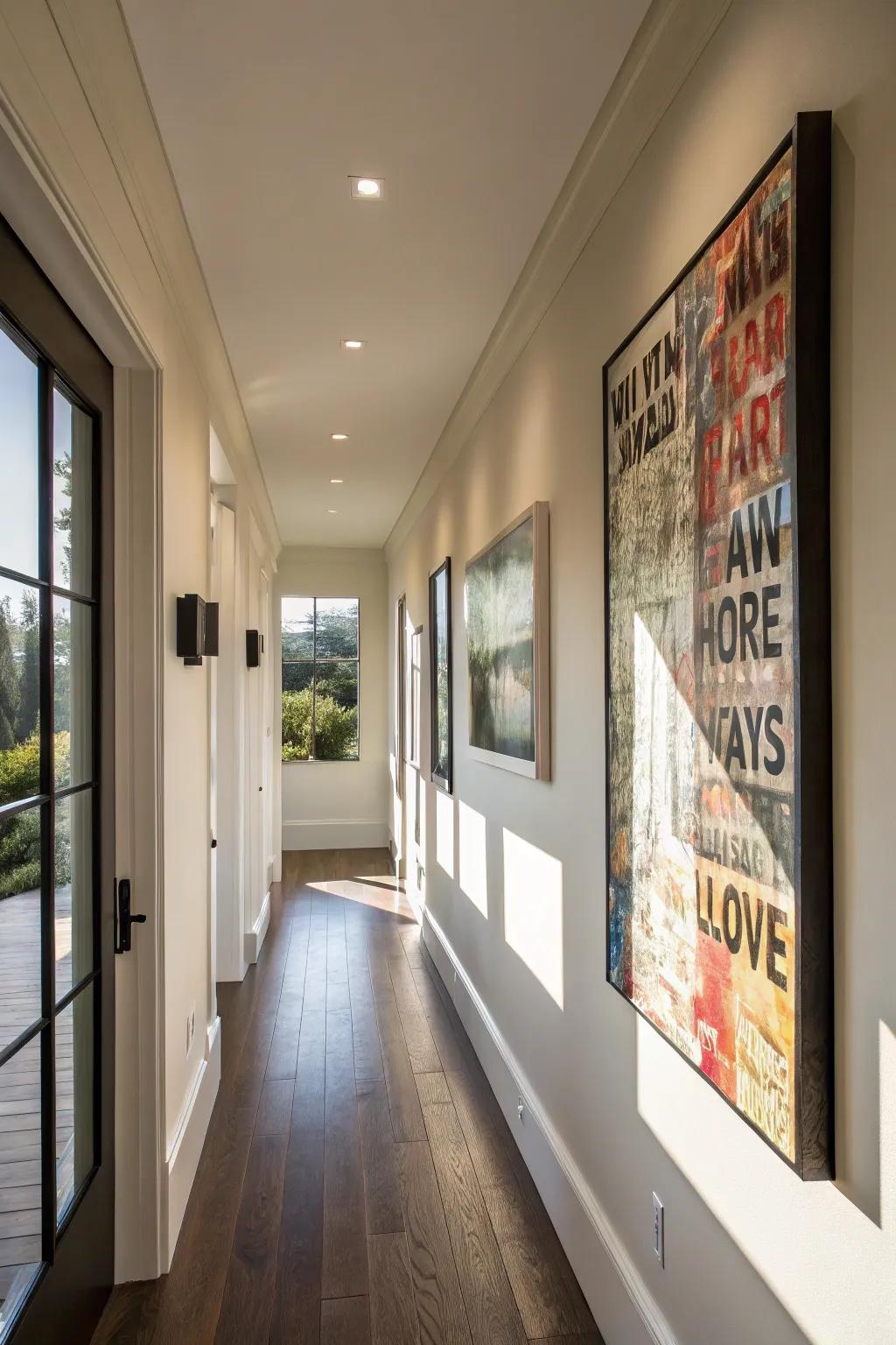 A focal point defines your hallway's style.